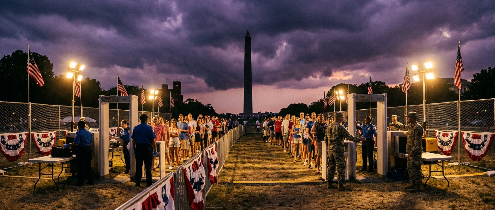 America's 250th Birthday Becomes a Massive Federal Security Operation—and a Political Stage