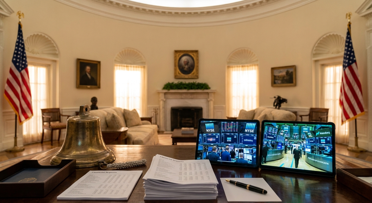 Trump Launches 'Trump Accounts' Investment Program, Rings NYSE and Nasdaq Bells from Oval Office